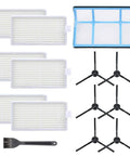 All In One Vacuum Filter Kit Replacement For ILIFE Robotic Vacuums V3 V3S V5 V5s Pro - 6 Filters, 6 Side Brushes, 1 Primary Filter