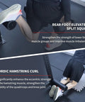 Single Leg Squat Roller For Power Rack And Squat Rack Attachments, Nordic Hamstring Curl Tool, foam diameter four point three inch
