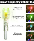 Image showing Six Pack LED Lighted Nocks For Crossbow Bolts With 24 Bushings In 0.285 Inch 0.297 Inch 0.300 Inch 0.305 Inch Sizes with on-off switch.
