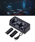 Dual Charging Station For Game Controllers With Power Cord Included Portable Battery Charger Dock Black Built To Last And Ready To Go Anywhere For PlayStation Xbox Nintendo Switch Controllers And Other Remote Batteries.