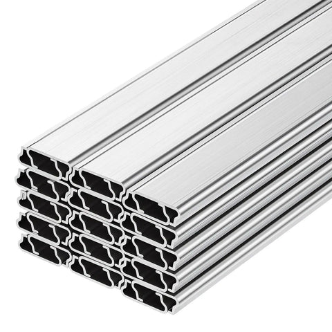 Greenhouse Lock Channel And Wiggle Wire Kit Bundle With Pro Grade, Heavy Duty 30 Packs Of 6.56 Ft PVC Coated Wiggle Wire And Aluminum Channel, Screws Included, 0.05 Inch Thick, For Poly Film And Shade Cloth Attachments
