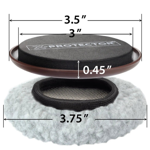 Multi Surface Furniture Sliders With Moving Pads For Carpet And Hardwood Floors Extra Heavy Duty Floor Protectors measuring 3.5 inches.