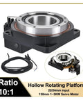 Heavy Duty Hollow Rotary Actuator Built Like A Tank With Rock Solid Cast Iron Base And Butter Smooth 360 Degree Electric Rotary Table For Precision Stepper Servo Motor Jobs, showcasing a hollow rotating platform.