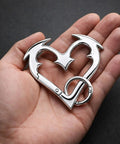 Y2K Heart Carabiner Keychain With Cute Star Clip For Keys Purses And Bags Dope Metal Key Ring For Goth Accessories Backpacks And Gifts Trendy