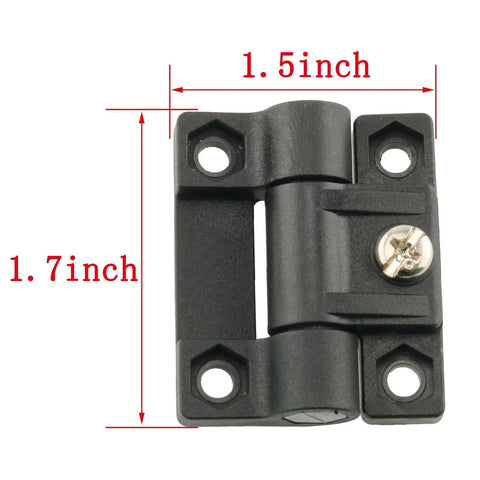 Adjustable Torque Position Cabinet Box Hinge Black Plastic 2 Pack With Modern Style And Unfinished Finish, Forward And Reverse Torque 0.790 Nm
