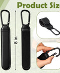 Two Pack Adjustable Baseball Glove Clips For Hanging Gear And Drying Bags Easy Clip On Glove Holder Straps Black 8 inch size view