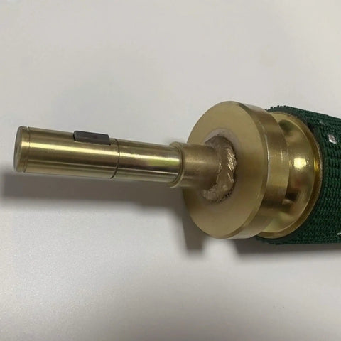 Close-up of Lawn Equipment Roller Replacement Part 658458 Fits Turfco Meter Matic Top Dresser Model F15B
