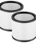 Premium Replacement Vacuum Filter For 5 Gallon Wet Dry Vacs Fits 90304 90350 90333 And Similar Models White 2 Pack