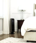 No Nonsense 4 Stage Hospital Grade Filtration Air Purifier With True HEPA For Small Rooms 100 To 200 Sq Ft Ultra Quiet Black AeraMax 90 in bedroom
