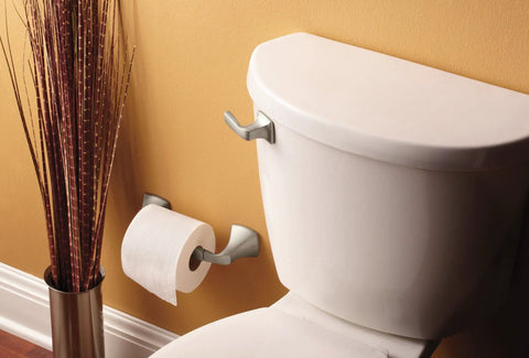 Brushed Nickel 2.97 Inch Decorative Toilet Tank Flush Lever Slick And Easy Install For Front Side And Angle Toilets Voss Collection