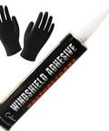 Windshield Repair Kit With Polyurethane Adhesive For Car Glass Chips And Cracks Quick Cure Weather Resistant Sealant 310ml With Gloves