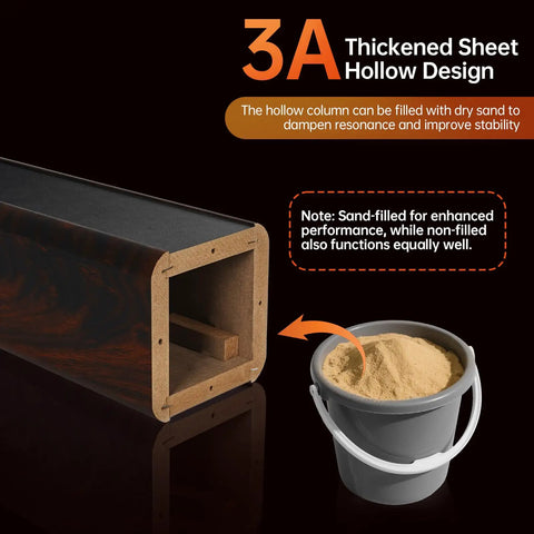 3A thickened sheet hollow design detail of 12 Inch Tall Wood Speaker Stands Set Of 2 For Home Theater HiFi Desktop And Satellite Speakers