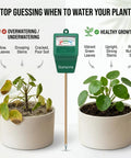 Must Have Soil Moisture Meter For Plants And Garden Nerds Easy To Read Plant Water Meter Soil Tester For Home Pots Bright Color Scale And Large Tick Marks For Quick Readouts Accurate Moisture Level To Prevent Overwatering green soil tester in potted plants