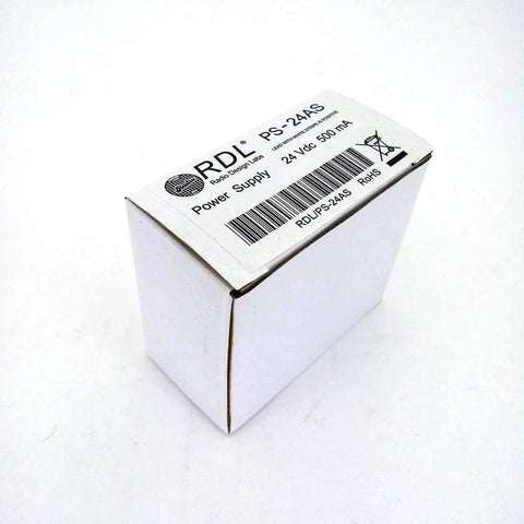Box of AC DC Power Supply PS 24AS 500mA For Stick Ons And Rack Mounts Black Compact Durable Power Adapter