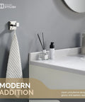 Dope Stainless Steel Towel Hook For Bathroom Wall Mount SUS 304 Polished Chrome Robe And Towel Hanger Rust Resistant