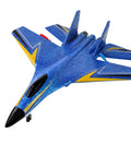 Beginner Friendly Remote Control Airplane For Kids And Adults, 2 Channel Foam RC Plane, Jet Style Glider, Stable Flight, Easy To Fly, Blue