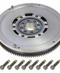 Heavy Duty Clutch Flywheel For 1996 To 1998 2001 To 2002 BMW M3 Z3 showing dual mass design with bolts for installation.