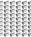 Heavy Duty 100 Pcs Stainless Steel Hydraulic Hose End Fittings Kit For Pneumatic Welding Flamecutting Hoses With Crimping Sleeves Tools, stainless steel sleeves