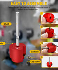 Aluminum 1 Inch Head PVC Fitting Saver and Pipe Reamer with 0.236 Inch Hex Shaft Socket Saver assembly instructions.