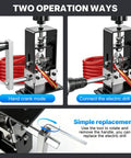 Dual Operation Wire Stripper Machine With Hand Crank And Drill Drive For Scrap Copper Cable Recycling showing hand crank and drill options.