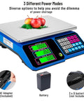Heavy Duty Digital Kitchen Scale With 66 Lb And 30 Kg Capacity, 1 g Precision, Price Computing, Stainless Steel Surface, Adapter Included