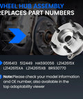 Rear Wheel Bearing And Hub Assembly For Mazda CX9 2007 2008 2009 2010 2011 2012 2013 2014 2015 5 Lug 2 Piece Set AWD Direct Fit