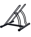 Mighty Rack Two Bike Floor Stand For Easy Clamp-Free Bicycle Parking, heavy duty tubular steel construction, side view