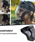 Clear Face Shield PPE Full Plastic Guard Anti Fog Reusable For Adults, High Definition Visibility, Replaceable Filters