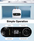Game Changer 1.5 Kilowatt Mini Tank Water Heater With Sick 2.1 Gallon Instant Hot Water Delivery featuring LCD screen and temp control.