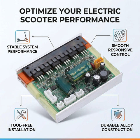 Electric Scooter Mainboard Controller Replacement Part For MI4 Scooter showing circuit board with durable alloy ABS PVC material