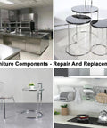 Two 1/2 in OD 304 stainless steel tubes, 16 in long, thickened seamless tubing for round furniture frames.