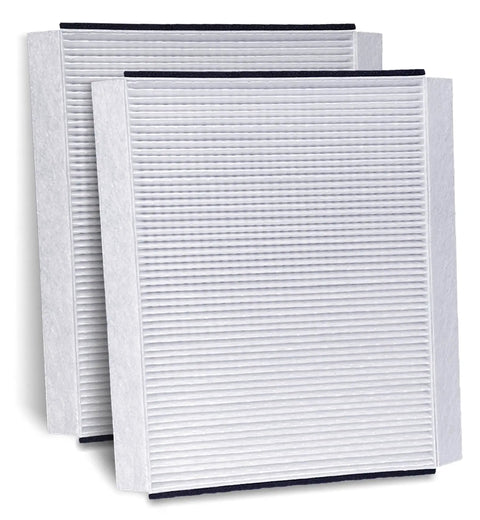 Pair of Truckers Choice Cabin Air Filters for Volvo VNL 780 760 860 670 630 and VN VNM VH VHD Trucks with spongy electrostatic fiber
