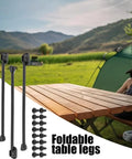 Heavy Duty Metal Table Legs For Dining Tables And Desks 4 Pack Folding Anti Scratch Rustproof Support