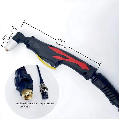 Pro Grade Air Cooled Plasma Cutter Torch Gun PT31 LG40 With 16 Ft Cable 40 Amp Arc Torch For CUT50D CUT 50 CT 312 And CUT40