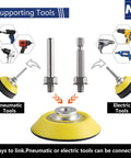 Pneumatic and electric tool attachments for 2 Inch Sanding Discs Set For Drill Wet Dry Silicon Carbide With 12 Grits From P80 To P5000