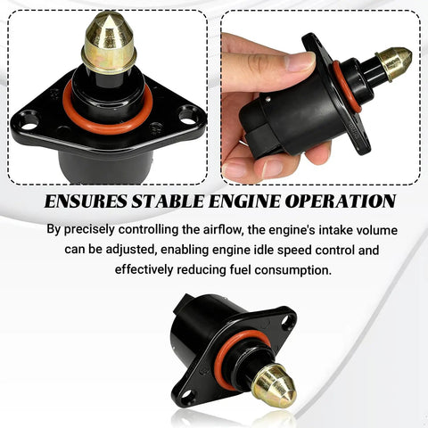 Idle Air Control Valve Replacement For Stable Engine Idle And Smooth Running, throttle stepper motor in a hand