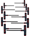 Power-T Handle Hex Key Allen Wrench Set 11-Piece SAE Inch Sizes 5/64 To 3/8 displayed on white background