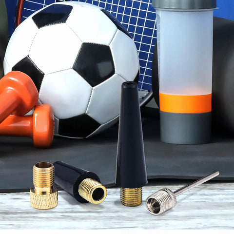 4 Piece Ball Pump Needle Kit With Nozzle Adapter For Sports Balls And Inflatables Durable Metal Needles And Plastic Nozzle