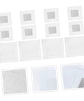 12 Piece Self Adhesive Wall Patch Kit With Sturdy Mesh Drywall Patches For Quick Hole Repair in Home and Office Use.