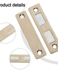 Product details of Magnetic Cabinet Door Catch With Screws For Cupboard Wardrobe Drawer Closure, metal plate with magnet