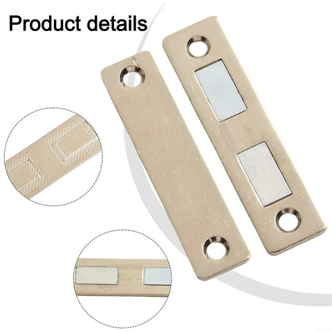Product details of Magnetic Cabinet Door Catch With Screws For Cupboard Wardrobe Drawer Closure, metal plate with magnet