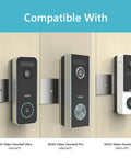 Anti Theft Aluminum Doorbell Mount Bracket With No Drill Design For Smart Doorbells displayed with AOSU Doorbell models