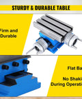 Precision Milling Cross Slide Table For Milling Machines, 7.3 By 4 Inch Work Surface, highlighting durability and stability features.