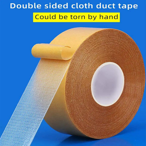 Heavy Duty Double Sided Carpet Tape For Rugs And Area Mats 2 Inch Wide By 21.9 Yards Strong Adhesion Waterproof on blue background