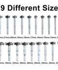 19 Piece Forstner Drill Bit Set 10mm To 40mm Range Pro Grade Woodworking Hole Cutter Bits shown in various sizes.
