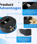 Image of Three Pack Puck Locks for Trailers Keyed Alike 2-7/8 Inch Hidden Shackle Padlocks features and benefits.