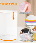 5 Gallon All Mesh Strainer Bags 8 Pack Kit With Multi Size Filters And Premium Pressing Screen shown with color coding details