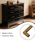 10 Pack Antique Brass Cabinet Pulls Square Design With Five Inch Center installed on black dresser in living room