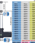 Beefy 24V Electric Linear Actuator With 6000N Push, 2000N Stroke Telescopic Tube For Industrial Automation And Smooth, Repeatable Motion Control Performance, 450mm stroke, Φ10 mount