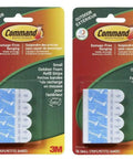 Outdoor Foam Hanging Strip Refills Small White 32 Strips 2 Pack 16 Strips Each Weatherproof No Damage Reusable Wall Hangers